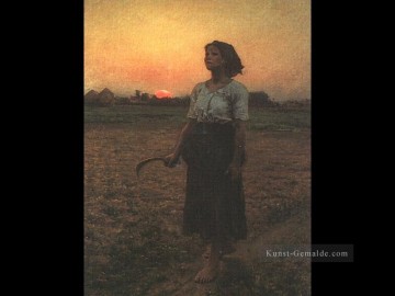  Land Kunst - Das Lied der Lerche Landschaft Realist Jules Breton